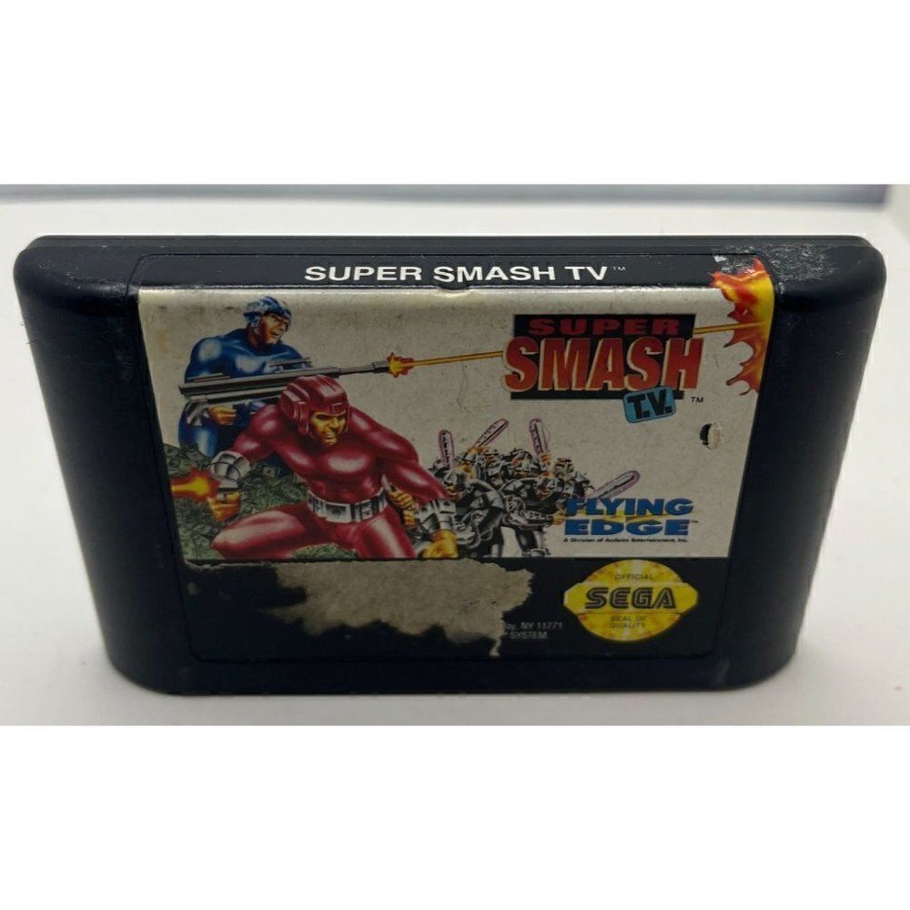 Super Smash TV - Authentic Sega Genesis Game Tested & Working